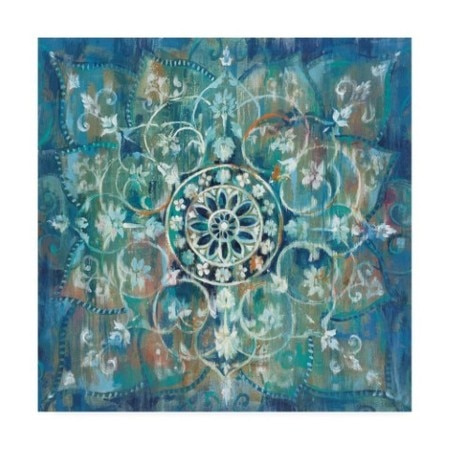 TRADEMARK FINE ART Danhui Nai 'Mandala In Blue I Sq' Canvas Art, 18x18 WAP10756-C1818GG